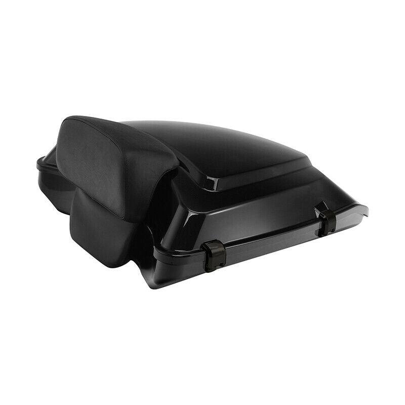 Black 5.5'' Razor Pack Trunk Backrest Fit For Harley Tour Pak Road King 14-2022 - Moto Life Products