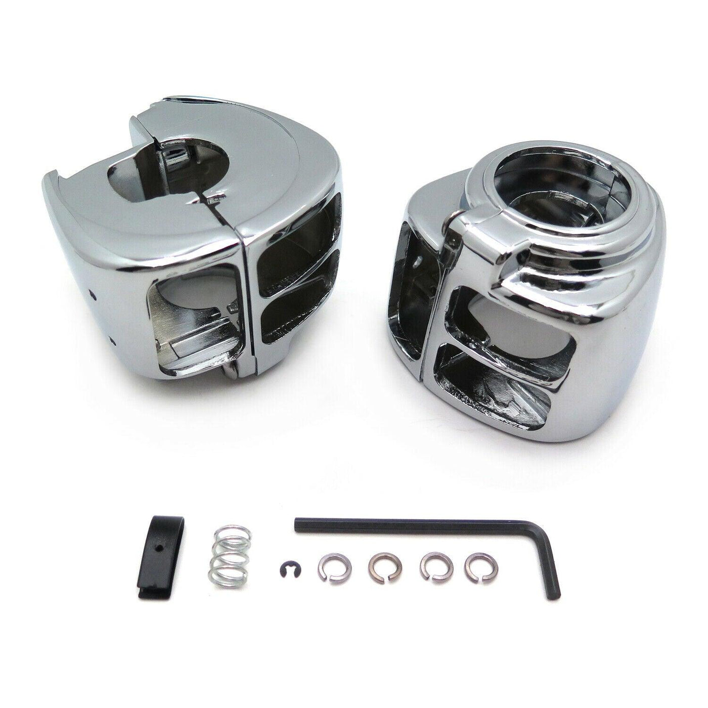 Chrome Switch Housing Cover For Harley Sportster Dyna Softail V-Rod 2002-2010 - Moto Life Products