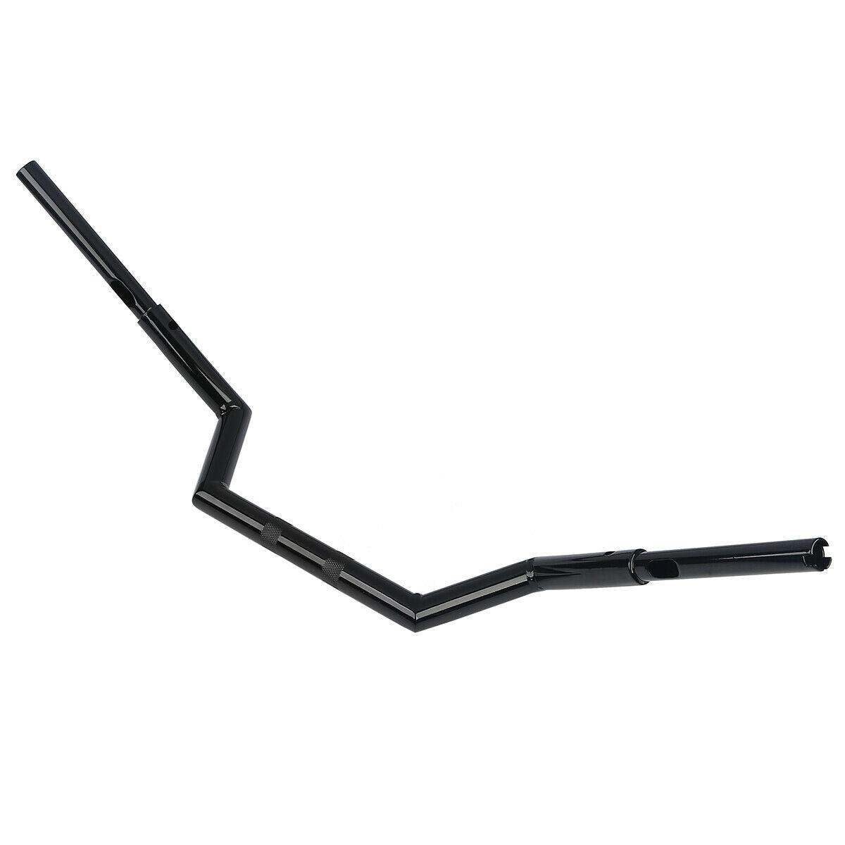 Black 6" Low Rise 1 1/4" Z Bars Handlebars Fit For Harley Road King Glide 15-16 - Moto Life Products