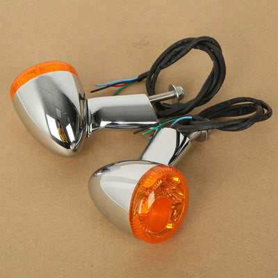 Orange Rear Turn Signals LED Amber Light For Harley Sportster 883 XL1200 1992-22 - Moto Life Products