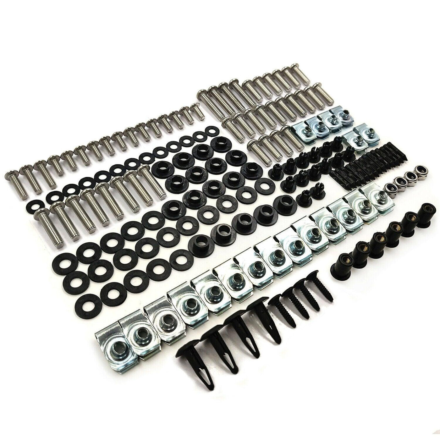 Complete Screws Chrome Fairing Bolt Kit Fit For YAMAHA YZF R1 2004-2006 2005 - Moto Life Products