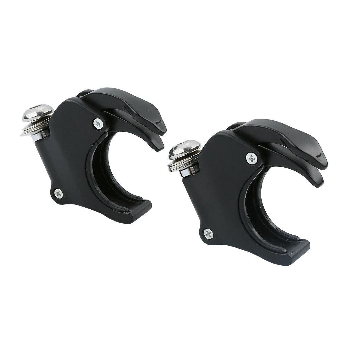 4PCS 49mm Windscreen Windshield Clamps Black For Harley Dyna models 2006-later - Moto Life Products