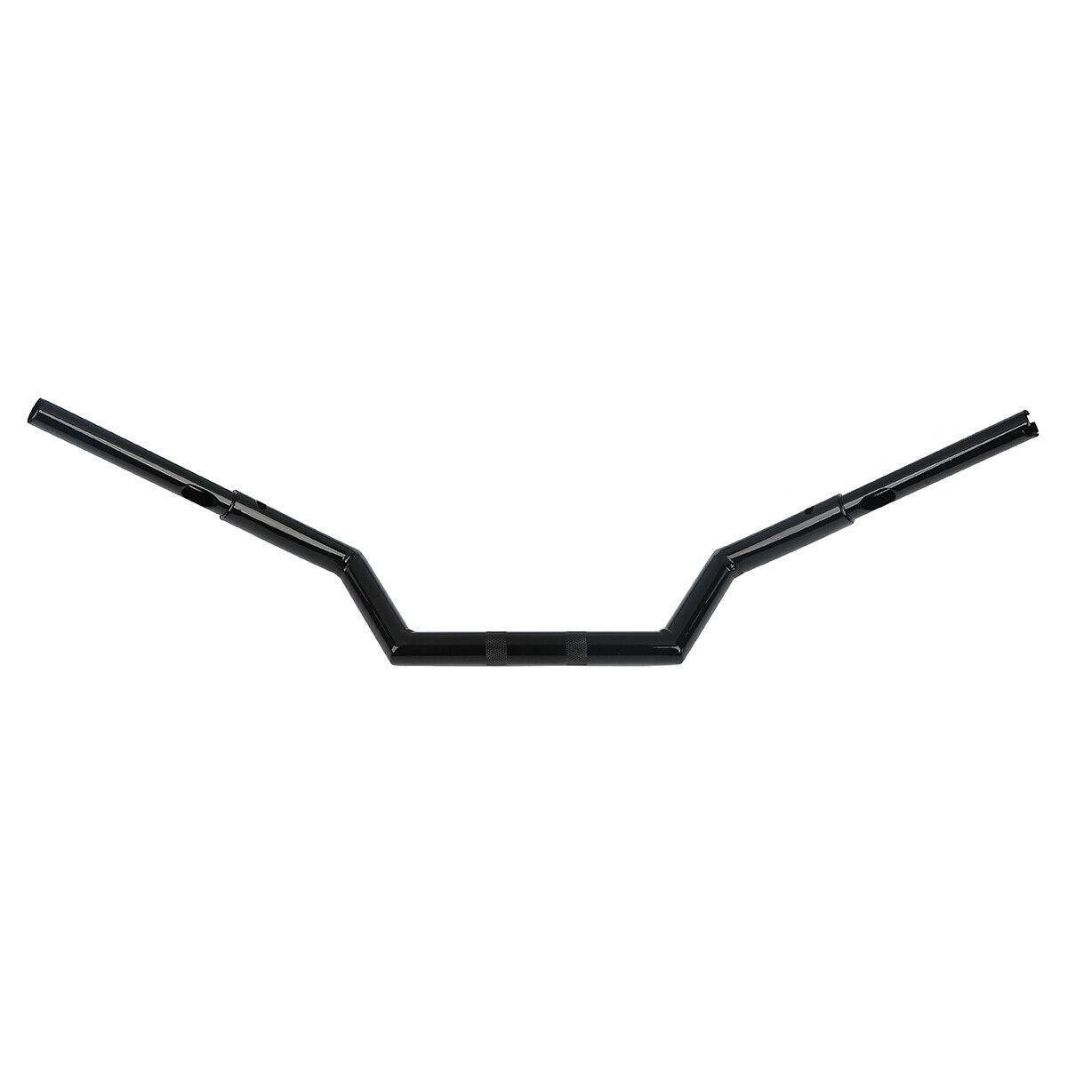 Black 6" Low Rise 1 1/4" Z Bars Handlebars Fit For Harley Road King Glide 15-16 - Moto Life Products