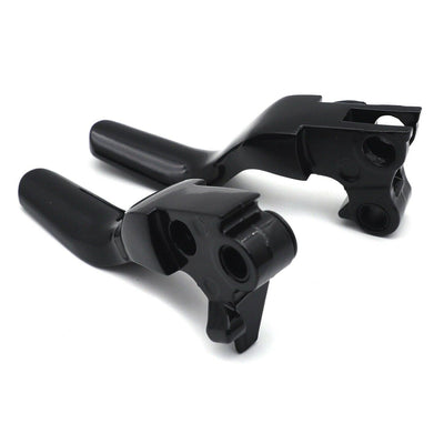 Black Shorty Brake Clutch Levers For Harley 96-03 XL/96-07 Dyna Touring Softail - Moto Life Products