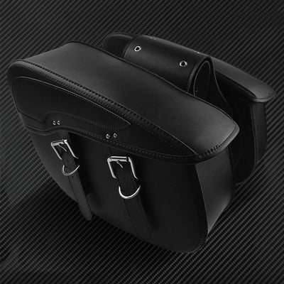 Motorcycle Saddle Bags PU Leather Luggage Tool Bags Fit For Harley Chopper XL883 - Moto Life Products