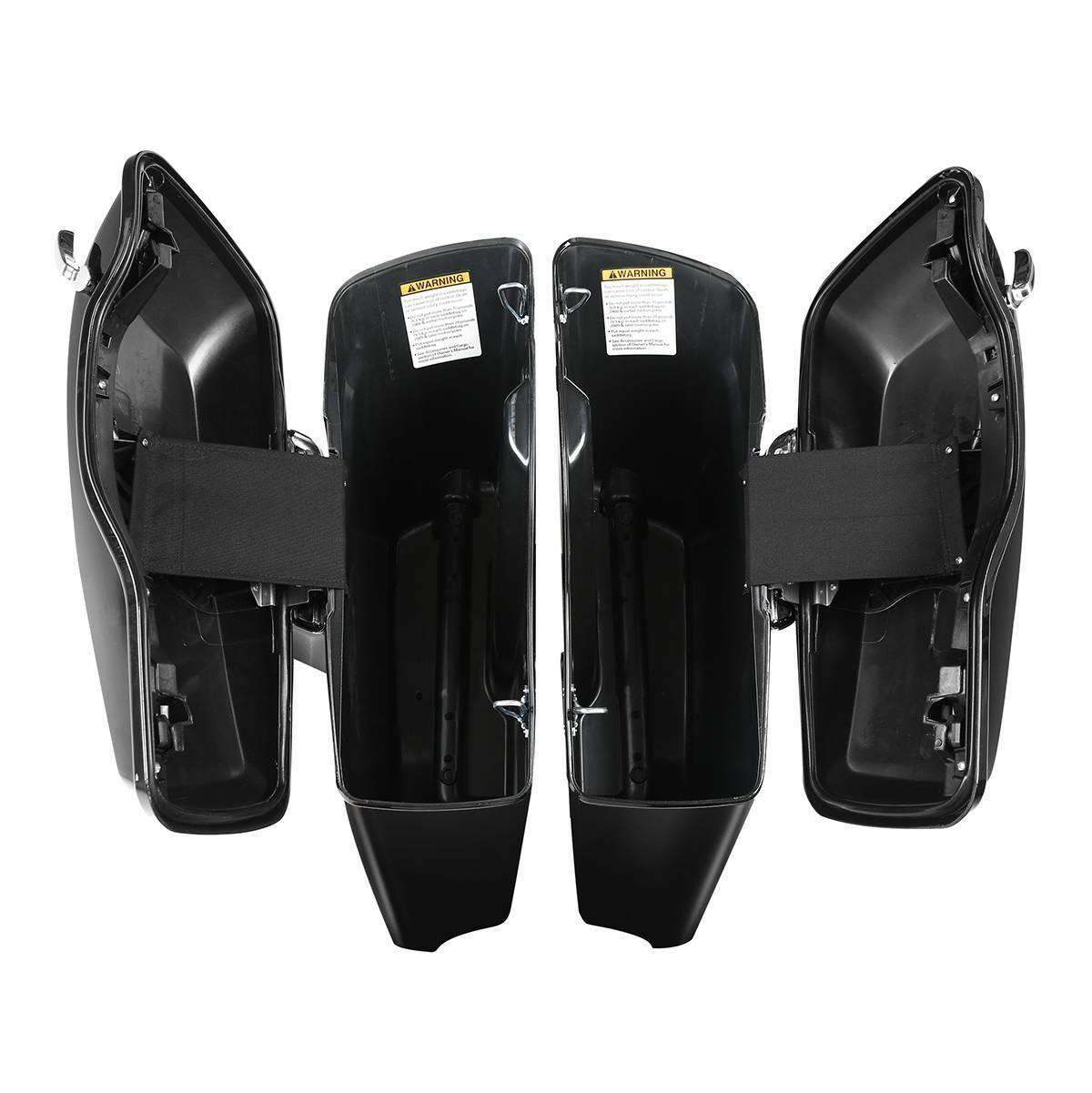 4" Stretched Hard Saddlebag Fit For Harley Touring Electra Road Glide King 14-22 - Moto Life Products