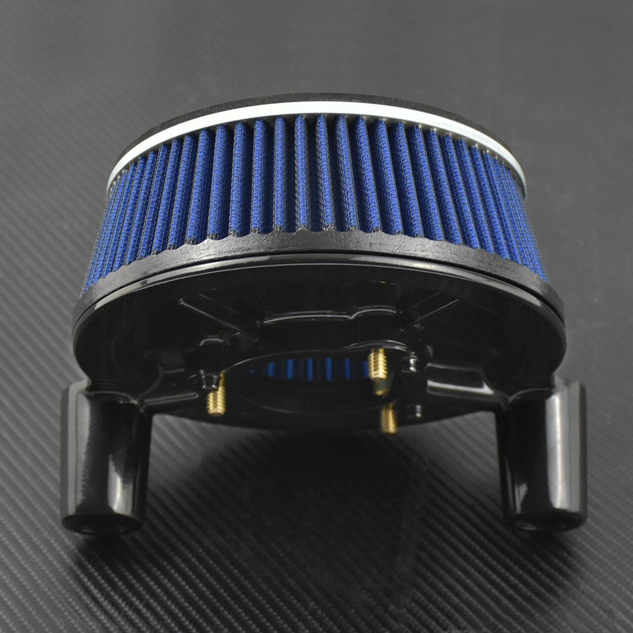 Big Sucker Air Filter System Blue Cleaner Fit For Harley Dyna 00-17 Glide 00-07 - Moto Life Products