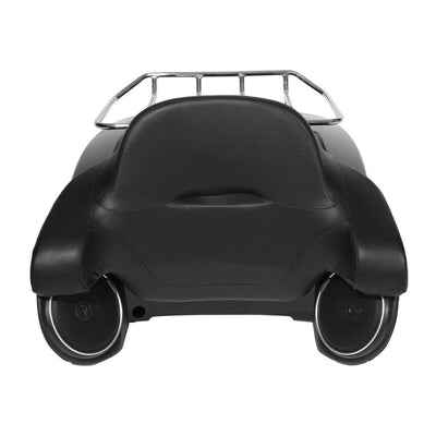 King Pack Trunk Rider Passenger Seat Fit For Harley Tour Pak Electra Glide 14-Up - Moto Life Products