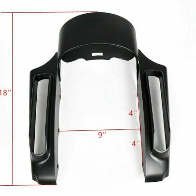 Black Rear Fender Fascia Extension CVO Style For 2014-2020 Harley Touring Models - Moto Life Products