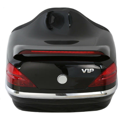 VIP Black Motorcycle Trunk Luggage Tail Box Backrest Light For Harley Davidson - Moto Life Products