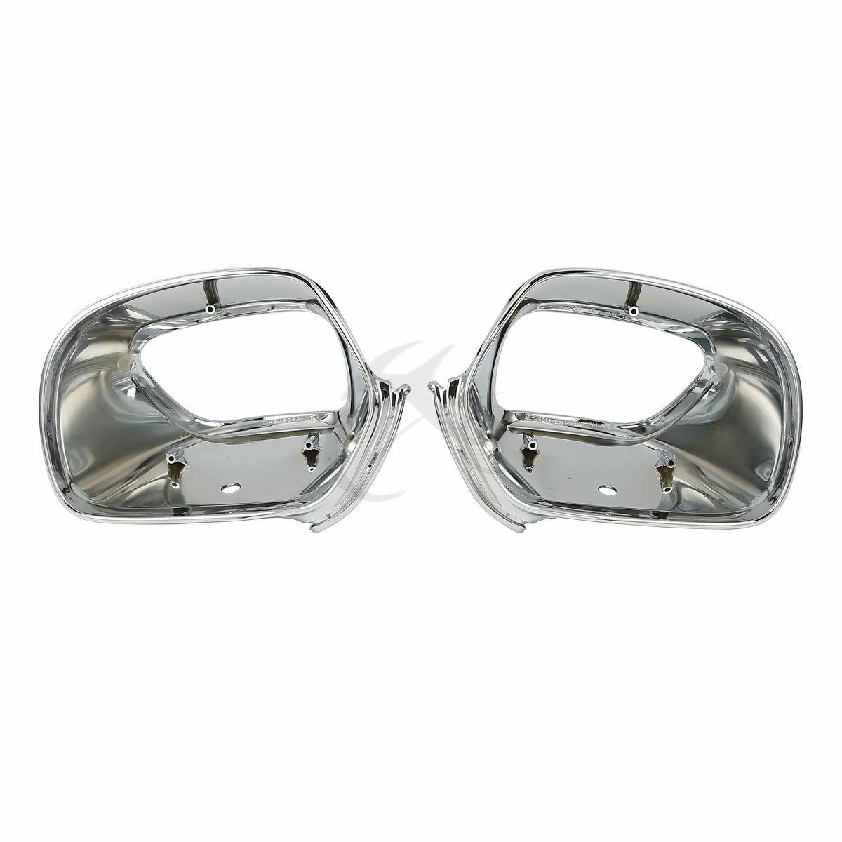 Chrome Rear View Mirrors Cover Fit For Honda GL1800 Goldwing 1800 2001-2017 - Moto Life Products