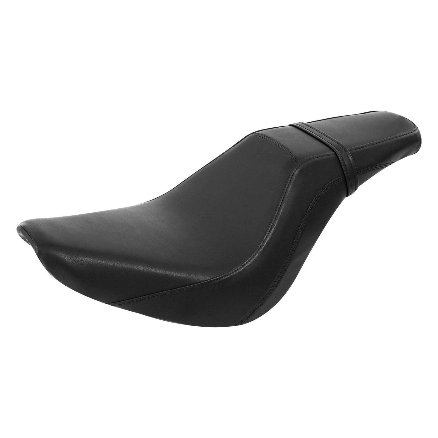 Black Driver Rider Passenger Pillion Seat Fit For Harley Softail Deluxe 18-21 US - Moto Life Products