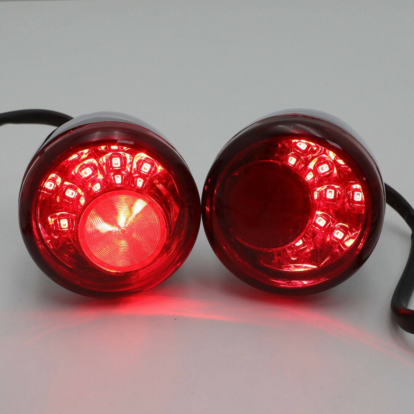 Red Rear LED Running Brake Turn Signal Indicator Light For Harley XL 883 1200 92 - Moto Life Products