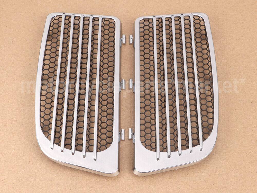 Chrome Radiator Grills&Screens Fit For Harley Road Tri Glide Ultra Limited CVO - Moto Life Products