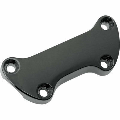 Black Smooth 1" Handlebar Riser Top Clamp Cover For Harley Sportster XL883 1200 - Moto Life Products