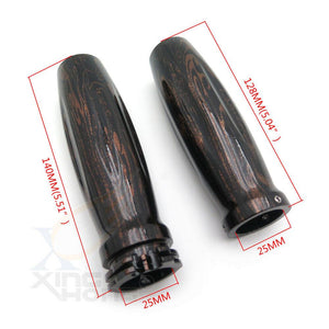 1" Hand Grips Brown Cloud Dragon 25mm For Harley Davidson Softail Sporster - Moto Life Products