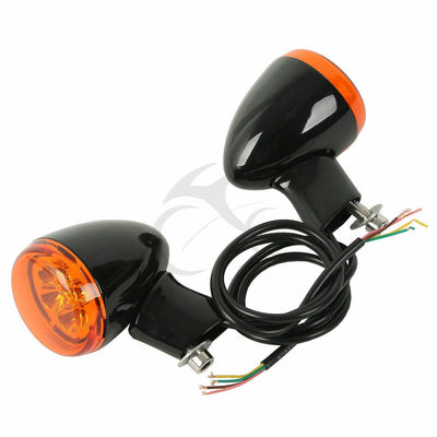 4 Wire Indicator Light Turn Signal Fit For Harley XL 883 XL1200 Sportster 92-16 - Moto Life Products