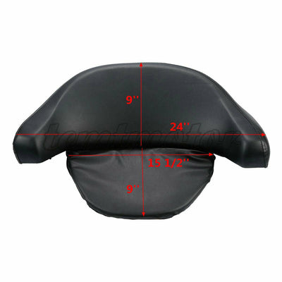 Black Tour Pack Backrest Pad Trunk For Harley Pak Electra Street Glide 1997-2013 - Moto Life Products