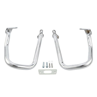 Chrome Chopped Engine Guard Bar Fairing Support Fit For Harley Road Glide 15-22 - Moto Life Products