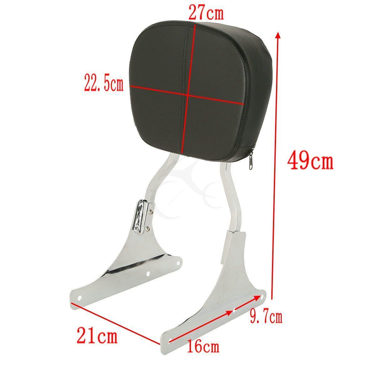 Low Backrest Sissy Bar Fit For Harley Davidson Softail Fat Boy Heritage Classic - Moto Life Products