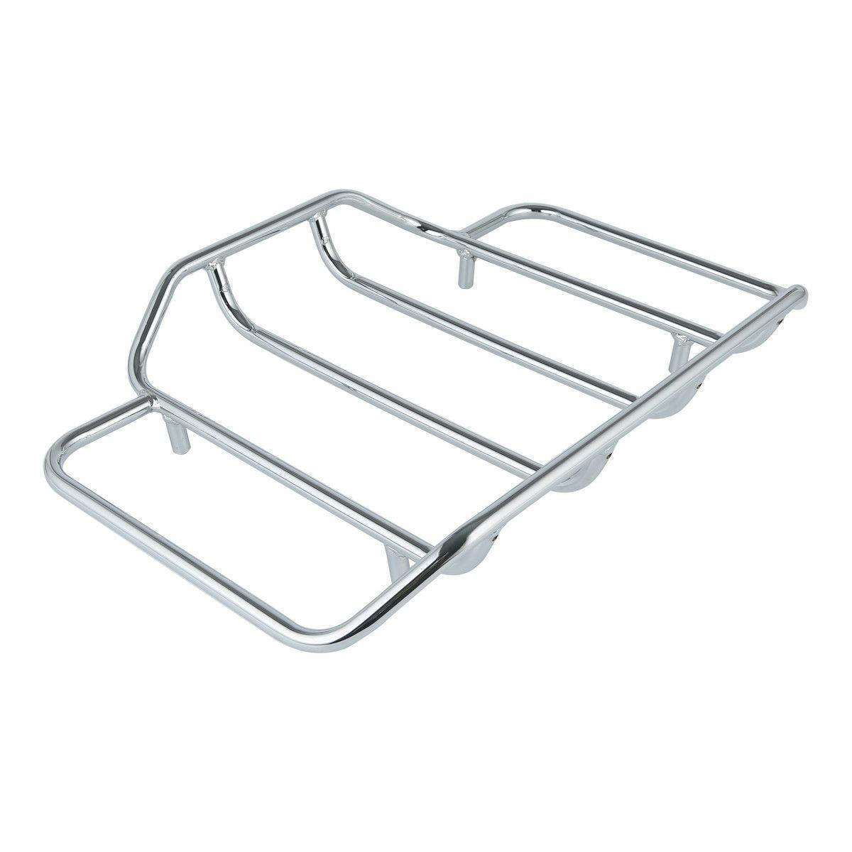 Chrome Luggage Rack Fit For HarleyTour Pak Street Electra Tri Glide Road King - Moto Life Products