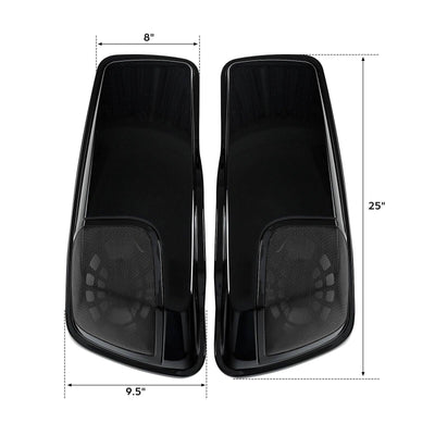 Saddlebag Lids Speaker Cutouts Fit For Harley Touring Road Street Glide 14-22 21 - Moto Life Products