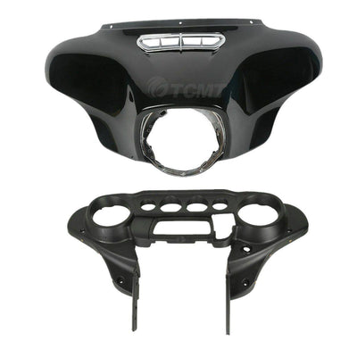 Vivid Black Batwing Inner Outer Fairing Fit For Harley Street Glide 2014-2021 20 - Moto Life Products