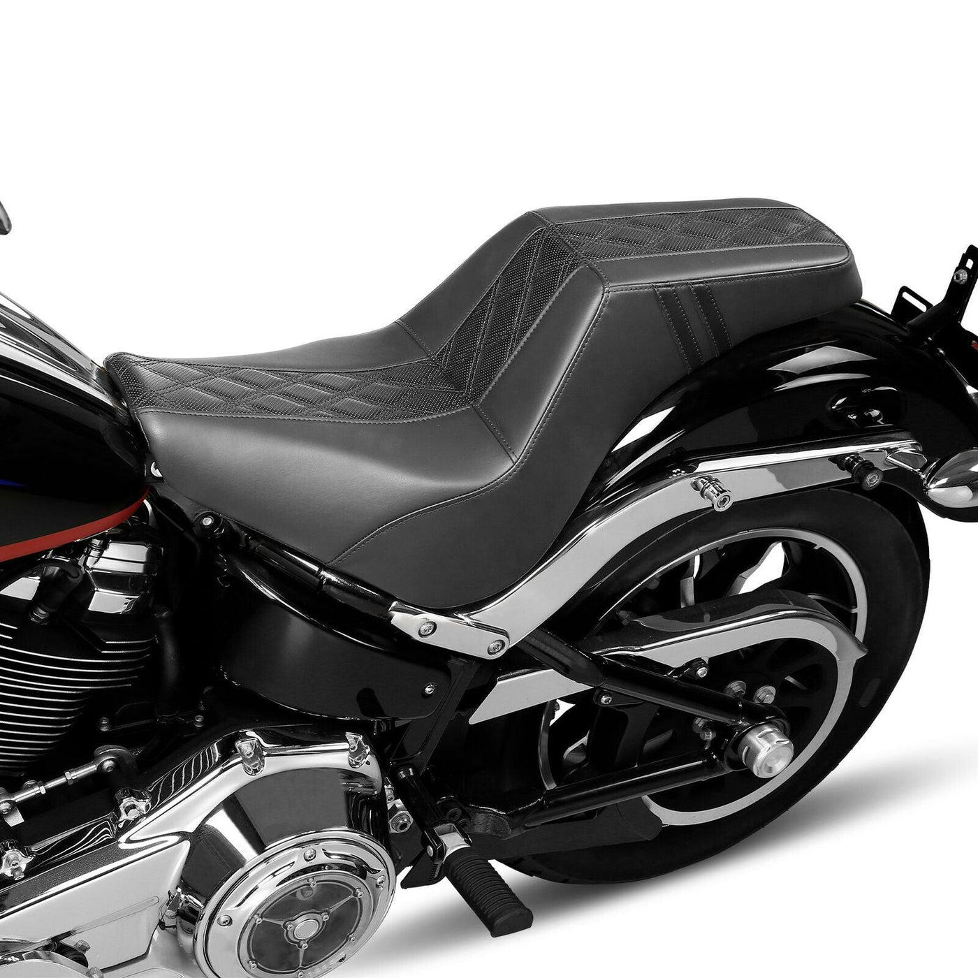 Rider Passenger Seat Fit For Harley Softail Street Bob FXBB Standard FXST 18-21 - Moto Life Products