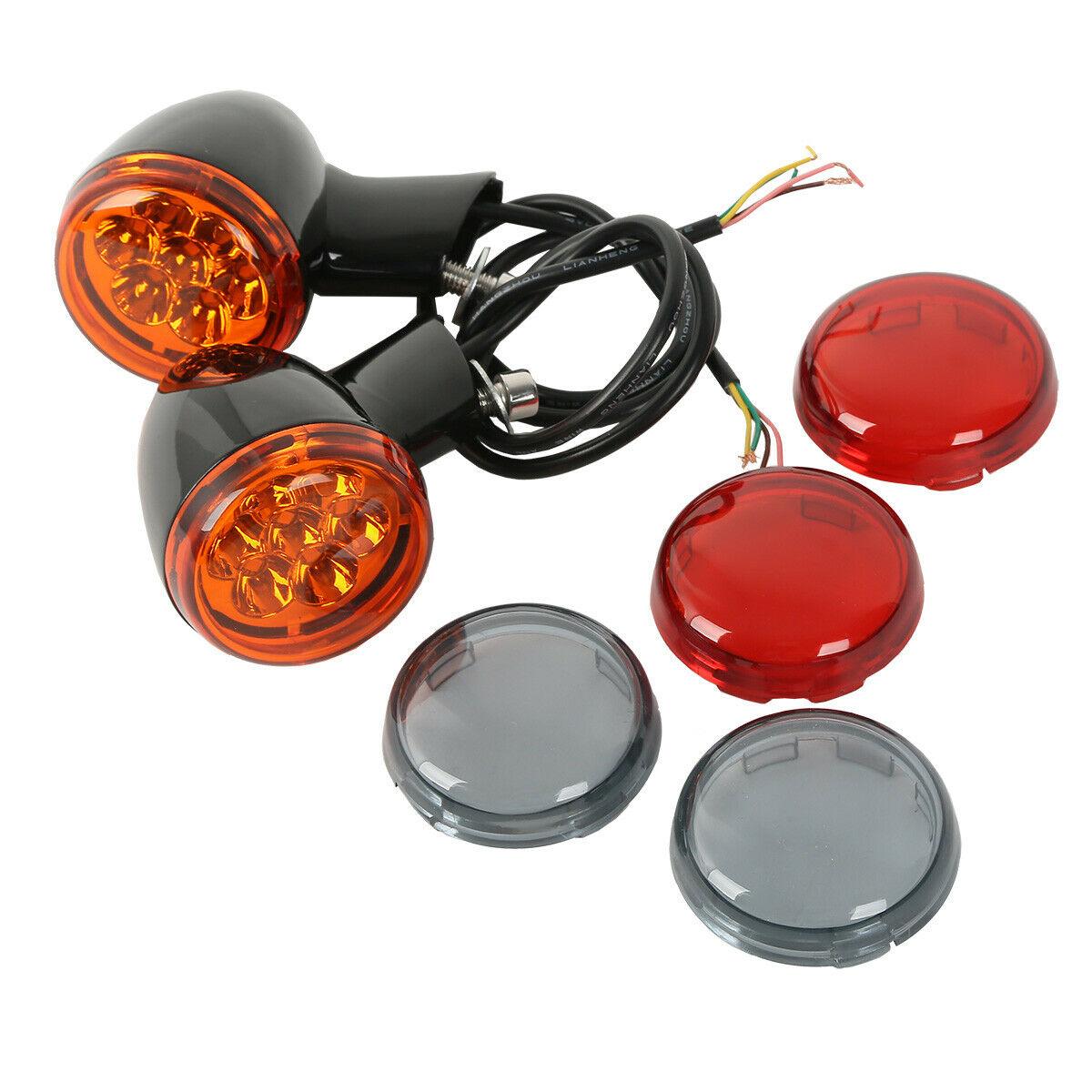 Rear LED Turn Signals Lights Bracket Fit For Harley Sportster XL Custom 92-22 US - Moto Life Products