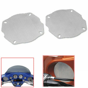 Front Speaker Mesh Grill Covers for Harley Electra Glide Classic FLHTC FLHX USA - Moto Life Products