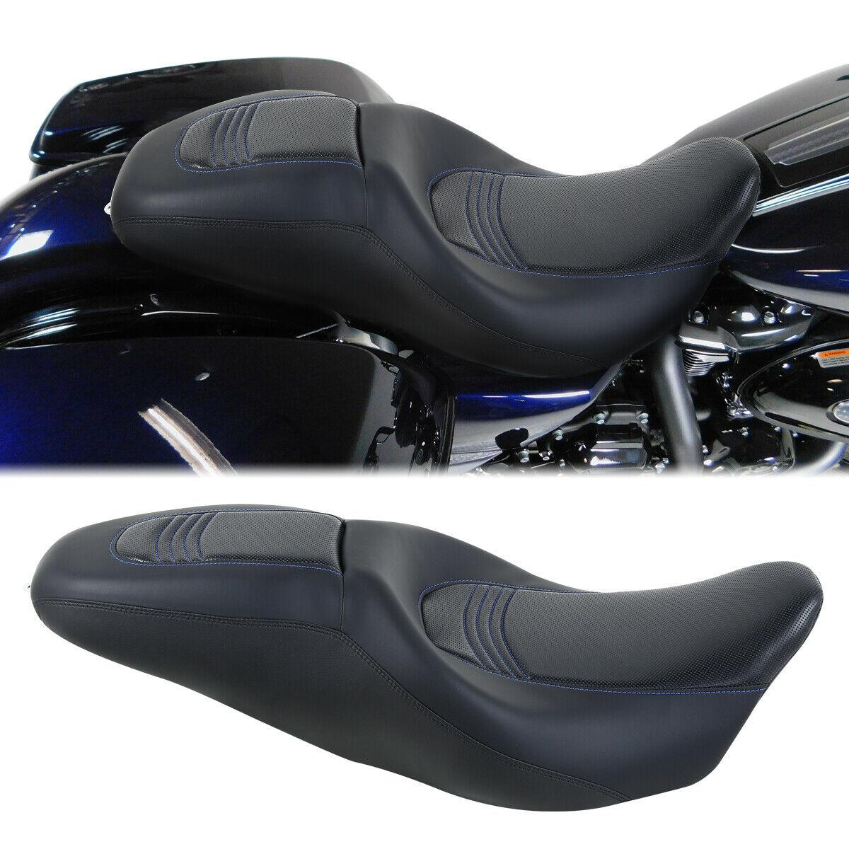 Black Rider Passenger Seat Fit For Harley Road King Electra Street Glide 09-21 - Moto Life Products