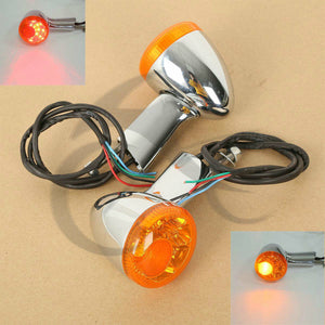 Rear Turn Signal LED Indicator Lights Fit For Harley XL 883 1200 Sportster 92-16 - Moto Life Products