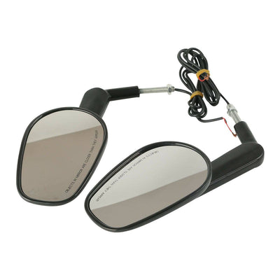 Rearview Mirrors W/ LED Turn Signals Fit For Harley Davidson V-Rod VRSCF 09-17 - Moto Life Products