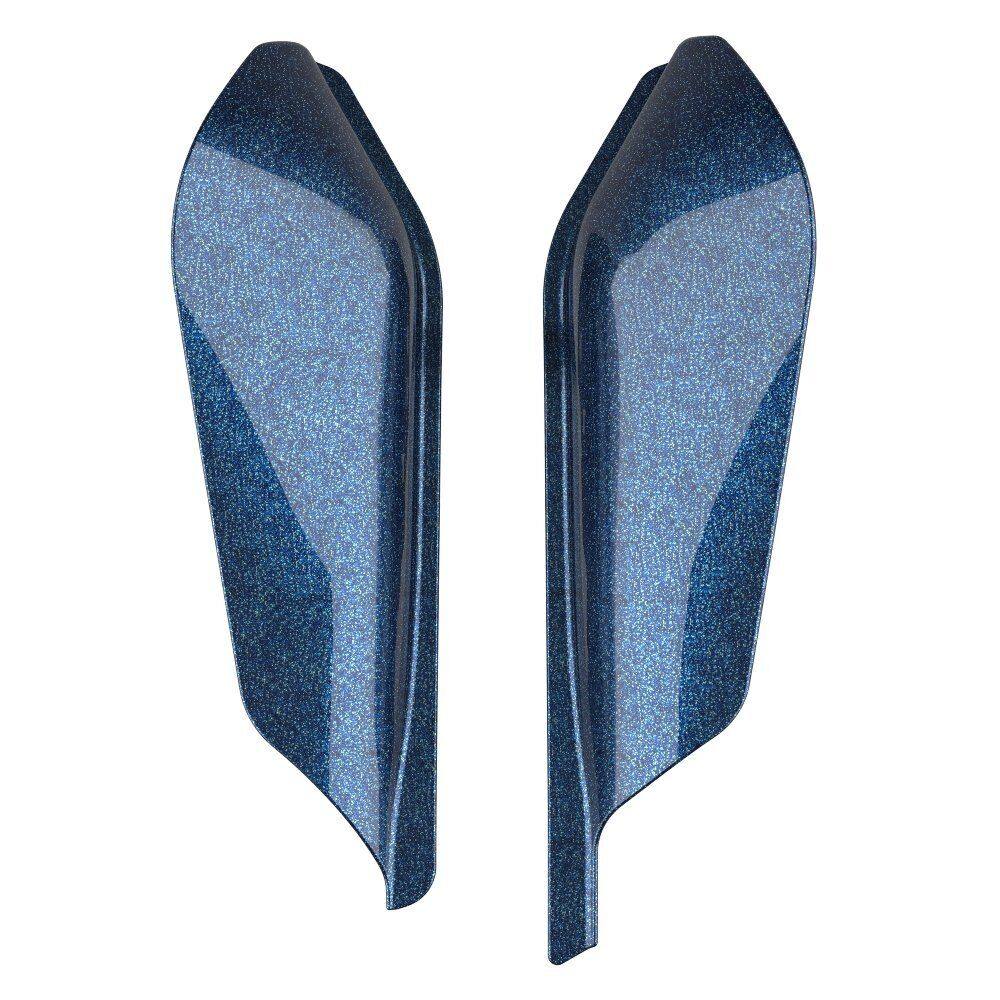 Cosmic Blue Pearl Mid-Frame Air Deflector Heat Shield For 2009+ Harley Touring - Moto Life Products