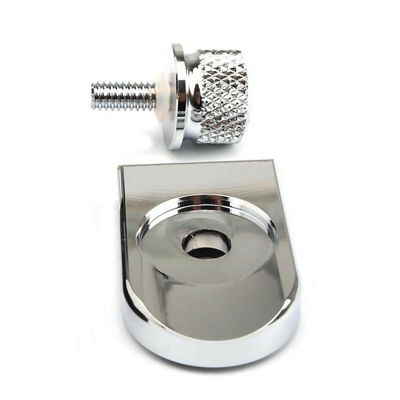 Fit for Harley Davidson 1996-2016 Aluminum Seat Bolt Mount Knob Cover Chrome - Moto Life Products