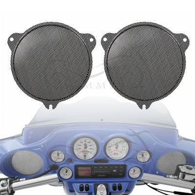 Replacement Black Front Mesh Speaker Grills For Harley Electra Street Glide FLHX - Moto Life Products