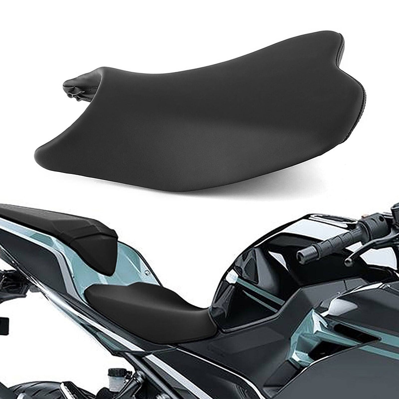 Black Front Driver Seat Fit For Kawasaki Ninja 400 EX400 2018-21 Z400 2019-2021 - Moto Life Products