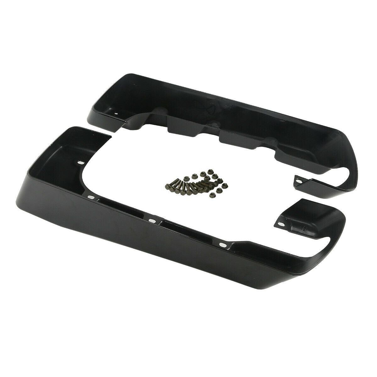 4" Hard Stretched Saddle Bag Extensions Fit For Harley Touring Road King 2014-Up - Moto Life Products
