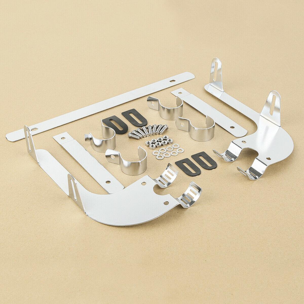 39mm Windshield Screen Bracket Fit For Harley Dyna Sportster XL 883 1200 Chrome - Moto Life Products
