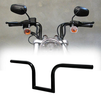 7.48" Rise Z-Bars 1" Handlebars Fit For Harley Sportster XL883 1200 Dyna Black - Moto Life Products