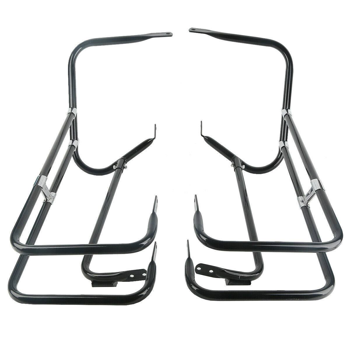 Saddlebag Guard Bracket Top Rails Guards Fit For Harley Road King FLHR 97-08 - Moto Life Products