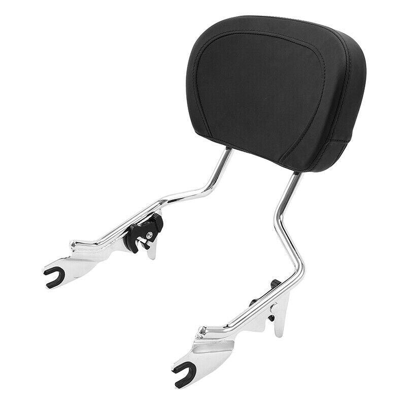 Chrome Backrest Sissy Bar Upright Fit For Harley Touring FLHTCU FLHR 2009-2022 - Moto Life Products