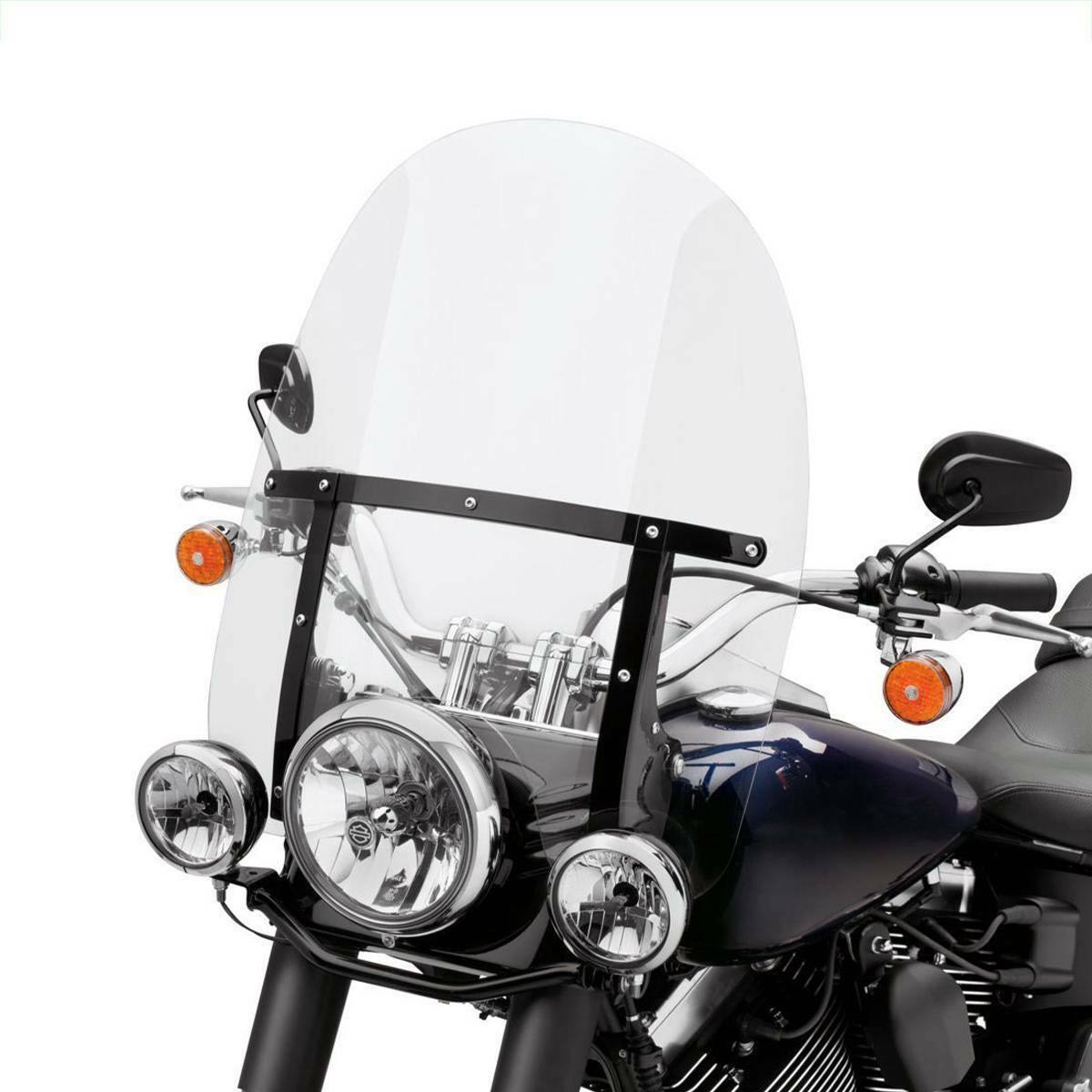 Clear PC Windscreen Windshield For Harley Softail Deluxe Fat Boy FLS 2000-2017 - Moto Life Products