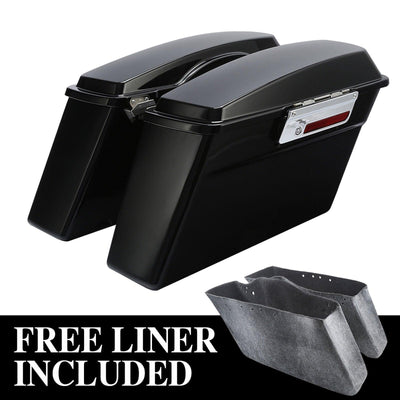 Hard Saddlebags Saddle Bags Fit For Harley Touring Street Glide Road King 94-13 - Moto Life Products