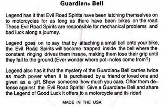 Biker Angel Guardian® bell WITH GIFT BOX Motorcycle FITS Harley - Moto Life Products