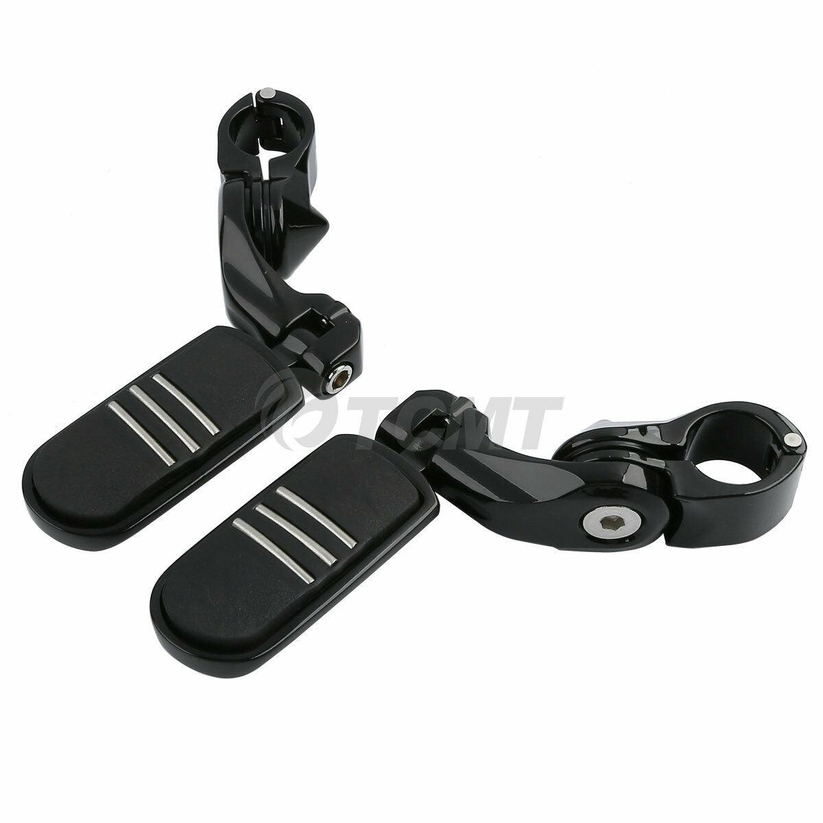 32mm 1.25" Short Angled Highway Engine Guard Foot Pegs Mount For Harley-Davidson - Moto Life Products