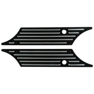 Black Hard Saddlebag Latch Cover Face Fit For Harley Electra Street Glide 93-13 - Moto Life Products