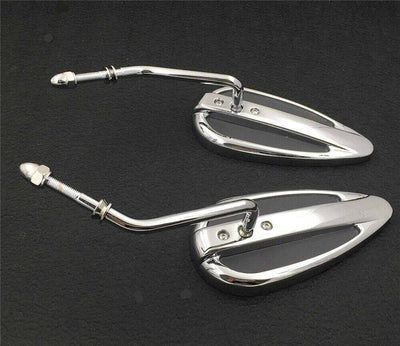 Motorcycle Chrome Teardrop Mirror For Harley Sportster Low Glide Fxrs Fxrt Softa - Moto Life Products