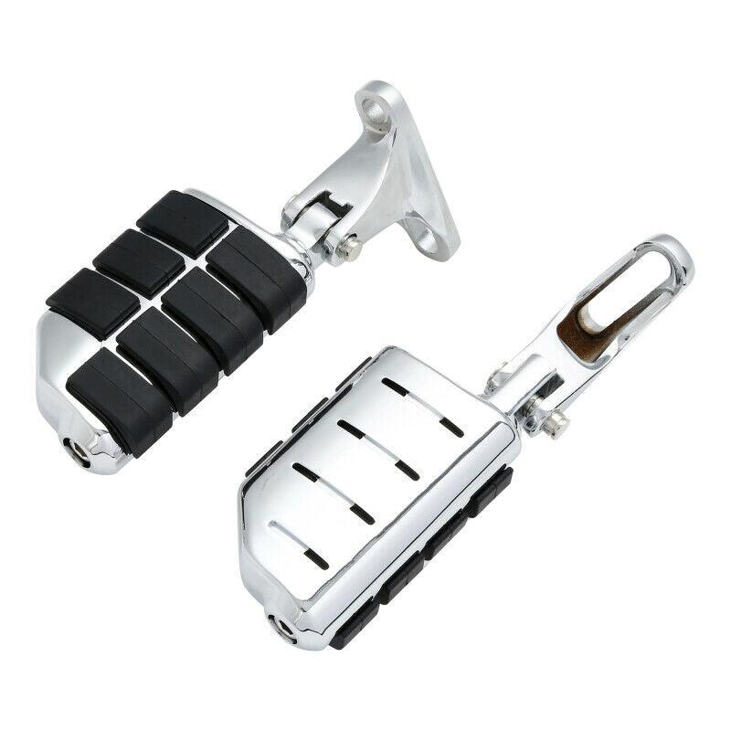 Chrome Rear Passenger Footpeg Pegs Fit For Harley Touring Street Glide 1993-2022 - Moto Life Products