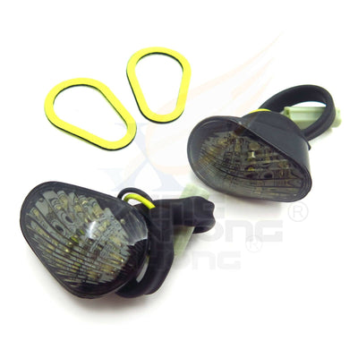 🔥 LED For 03-08 Yamaha YZF R1 R6 Smoke Lens Amber LED Flush Mount Turn Signal - Moto Life Products